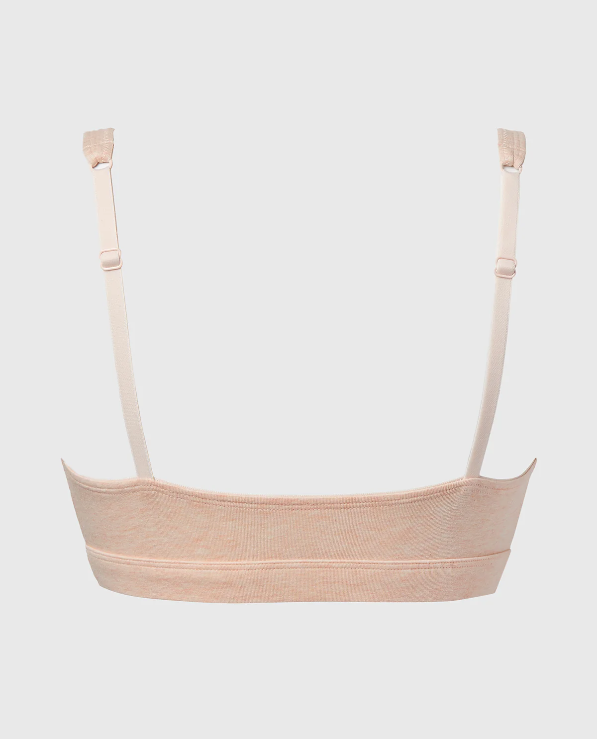 Cotton Triangle Bralette In Pearl Blush Heather - Image 5