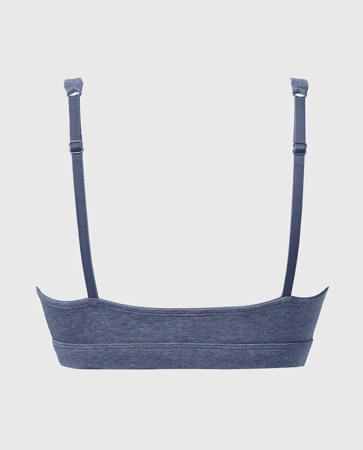 Cotton Triangle Bralette In Vintage Indigo Heather - Image 5