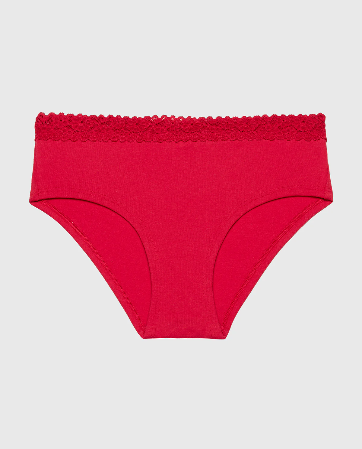 Cozy Trim Hipster Panty in Crimson - Image 4