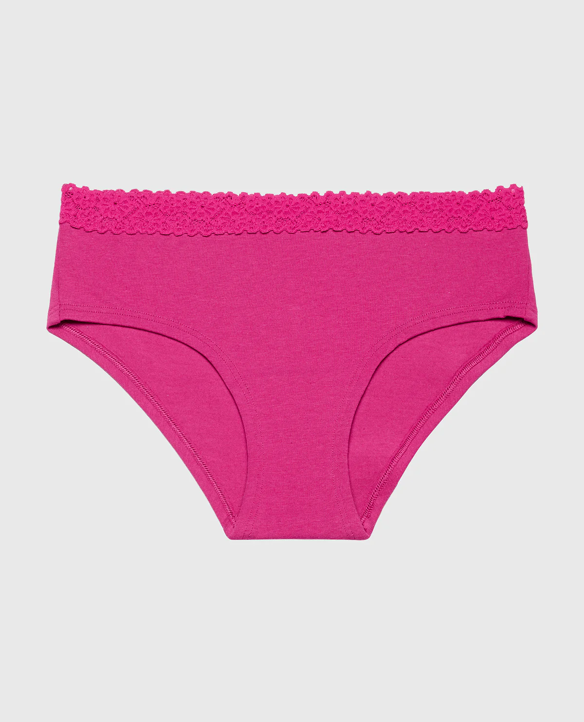 Cozy Trim Hipster Panty in Fuchsia Red - Image 4