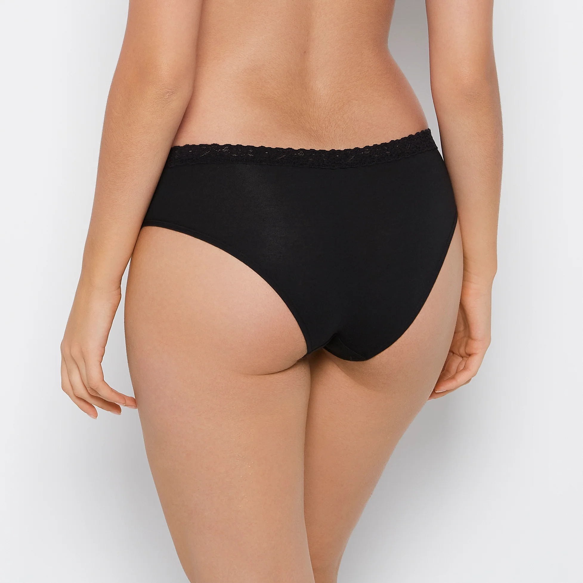 Cozy Trim Hipster Panty in Tuxedo Black - Image 3