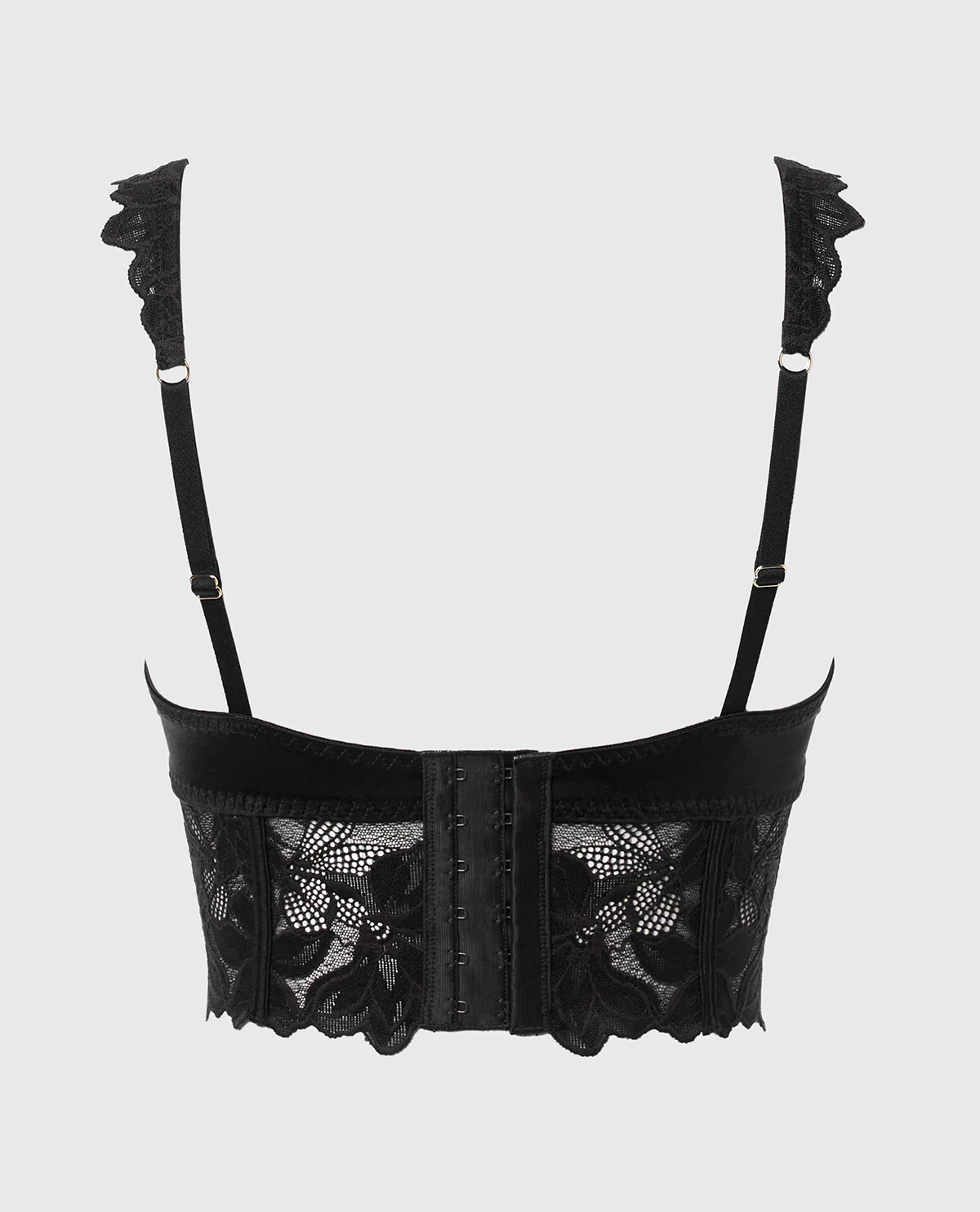 Demi Cup Bustier in Tuxedo Black - Image 5