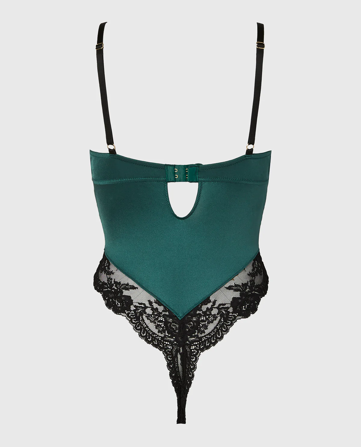 Demi Opulent Lace Bodysuit in Emerald Green - Image 5