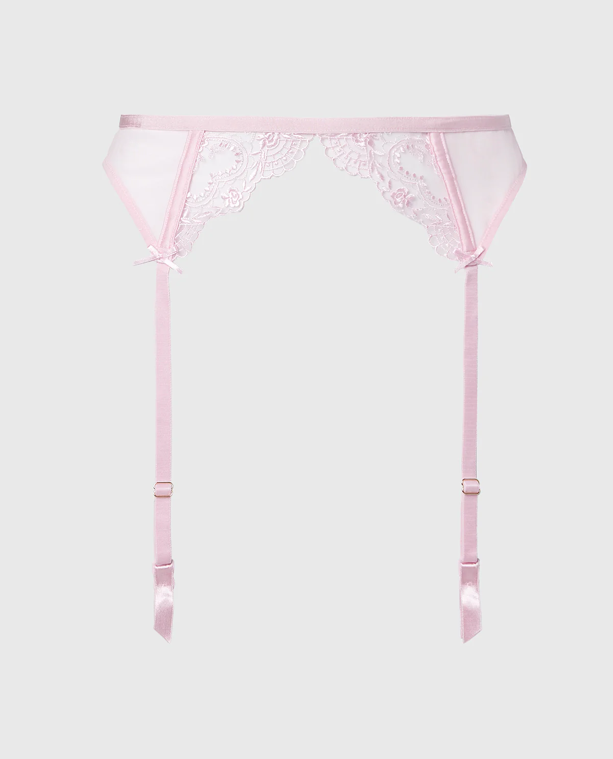 Designer Collection Garter Belt with Be Mine Embroidery in Sweet Dream - Image 5