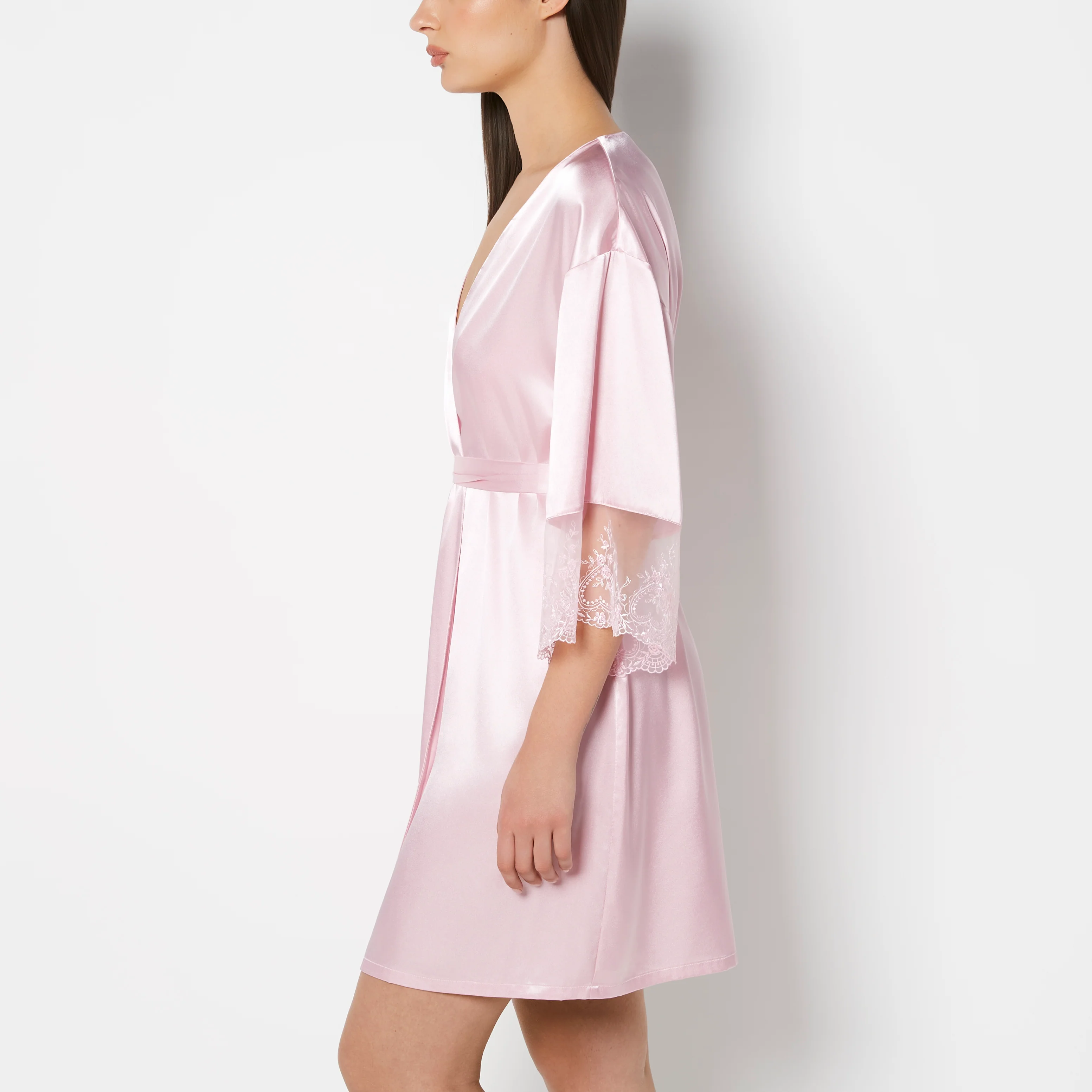 Designer Collection Robe With Be Mine Embroidery in Sweet Dream - Image 2