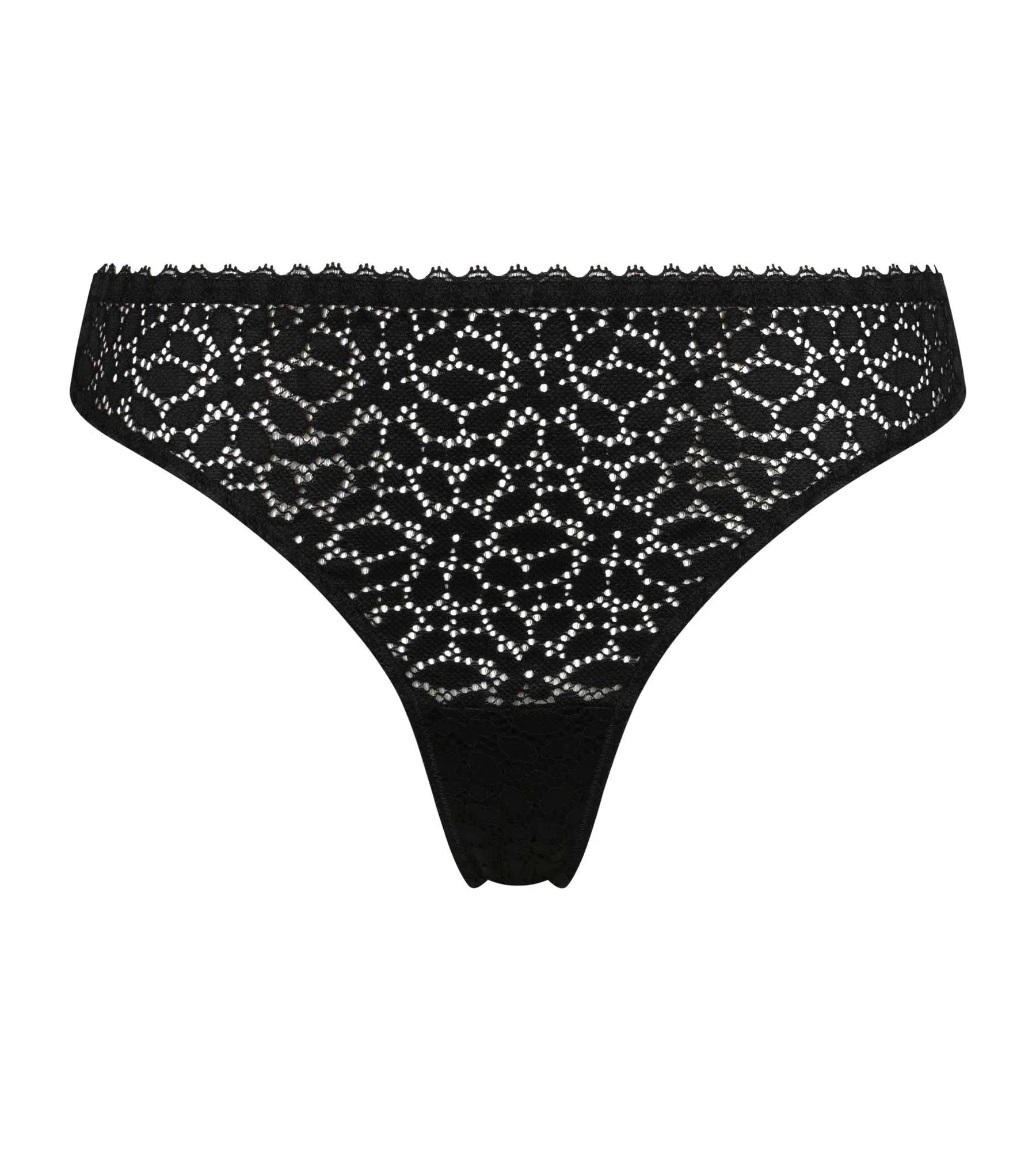 DIM DAILY DENTELLE Thong in Tuxedo Black - Image 3