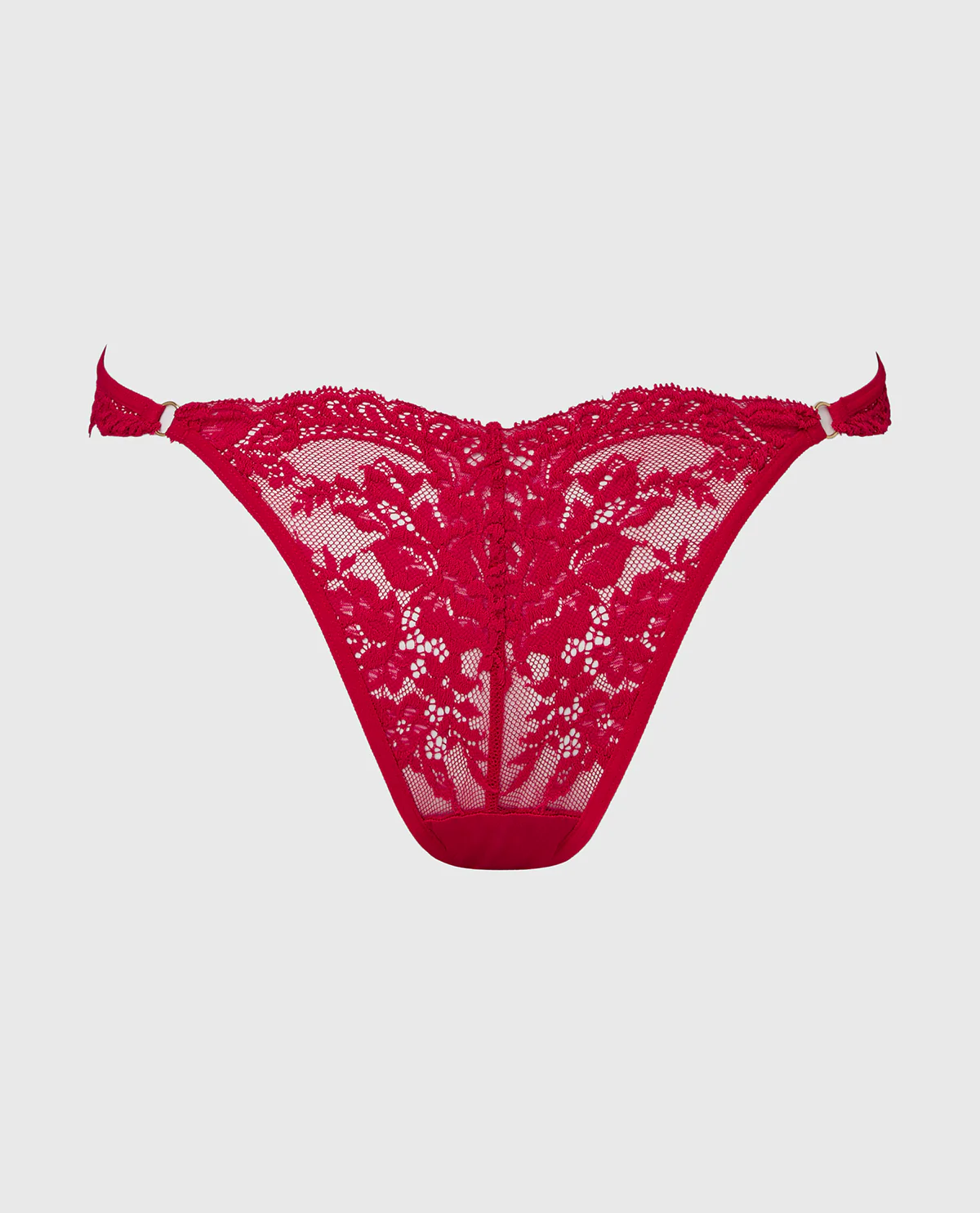 Diva Cheeky Thong Lace Panty in Crimson - Image 4