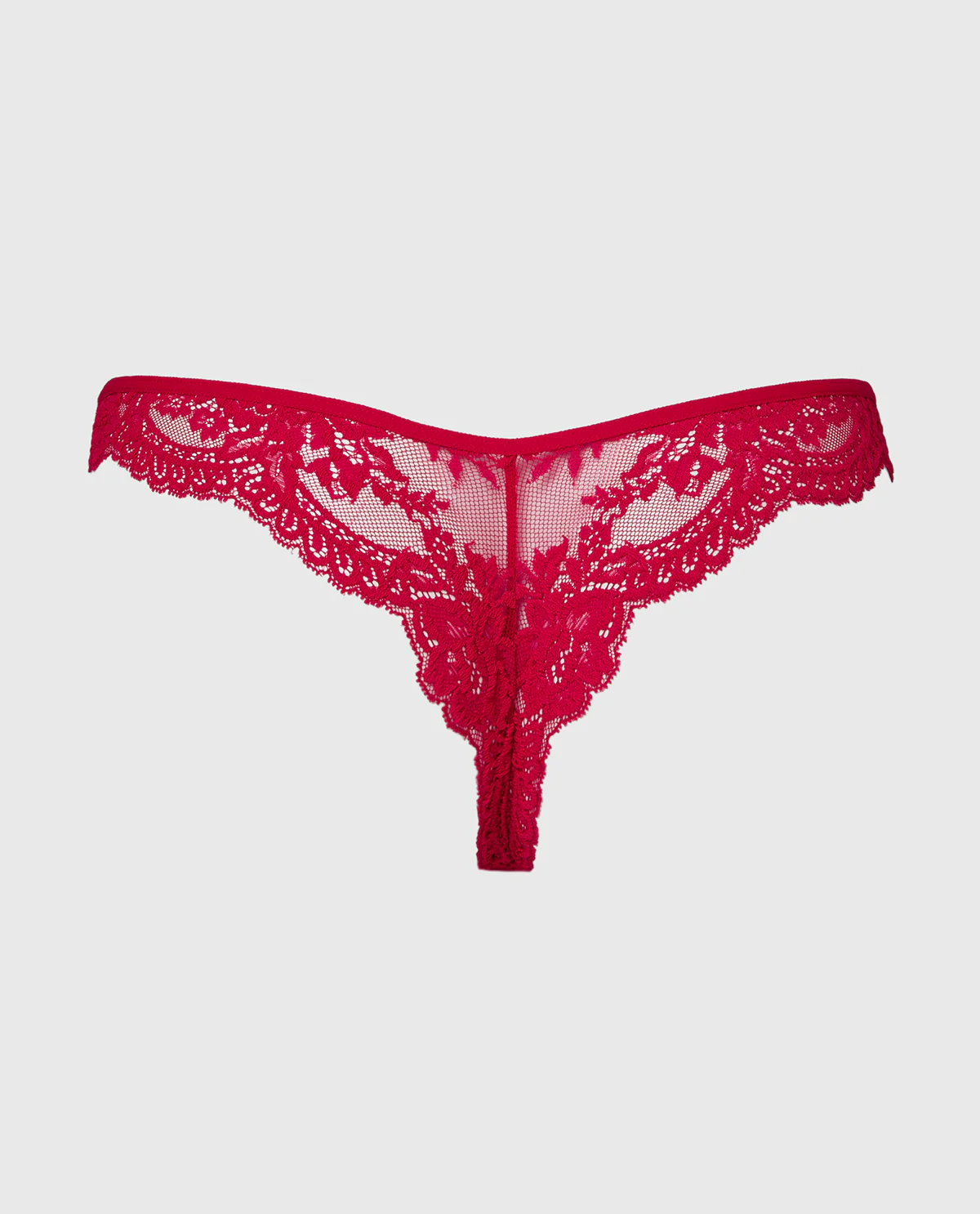 Diva Cheeky Thong Lace Panty in Crimson - Image 5