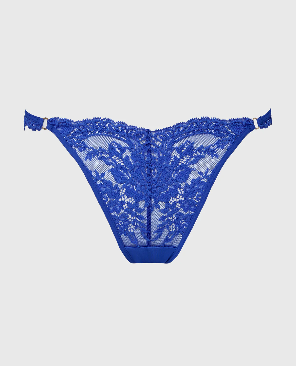 Diva Cheeky Thong Lace Panty in Dazzling Blue - Image 4