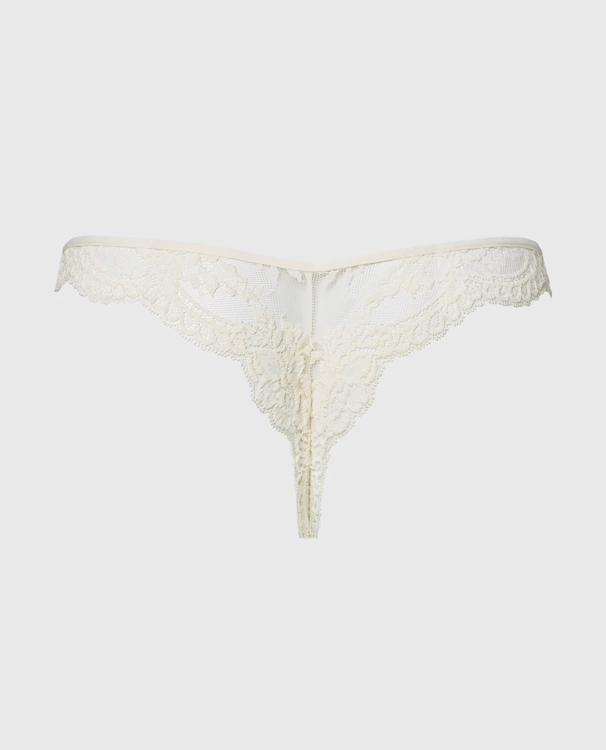 Diva Cheeky Thong Lace Panty in Egret - Image 6