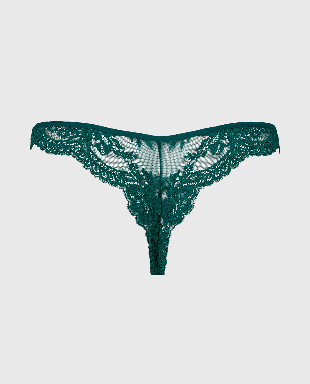 Diva Cheeky Thong Lace Panty in Emerald Green - Image 5