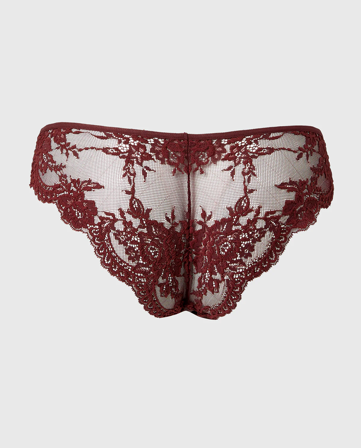 Diva Cheeky V-Waist Lace Panty in Bitter Chocolate - Image 5