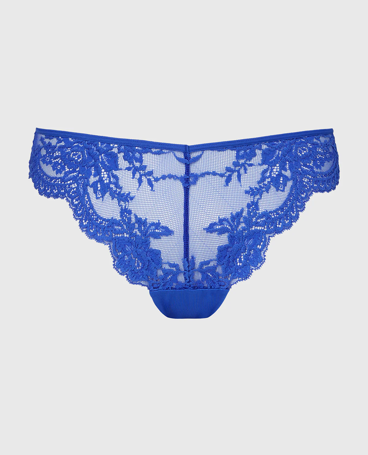 Diva Cheeky V-Waist Lace Panty in Dazzling Blue - Image 4