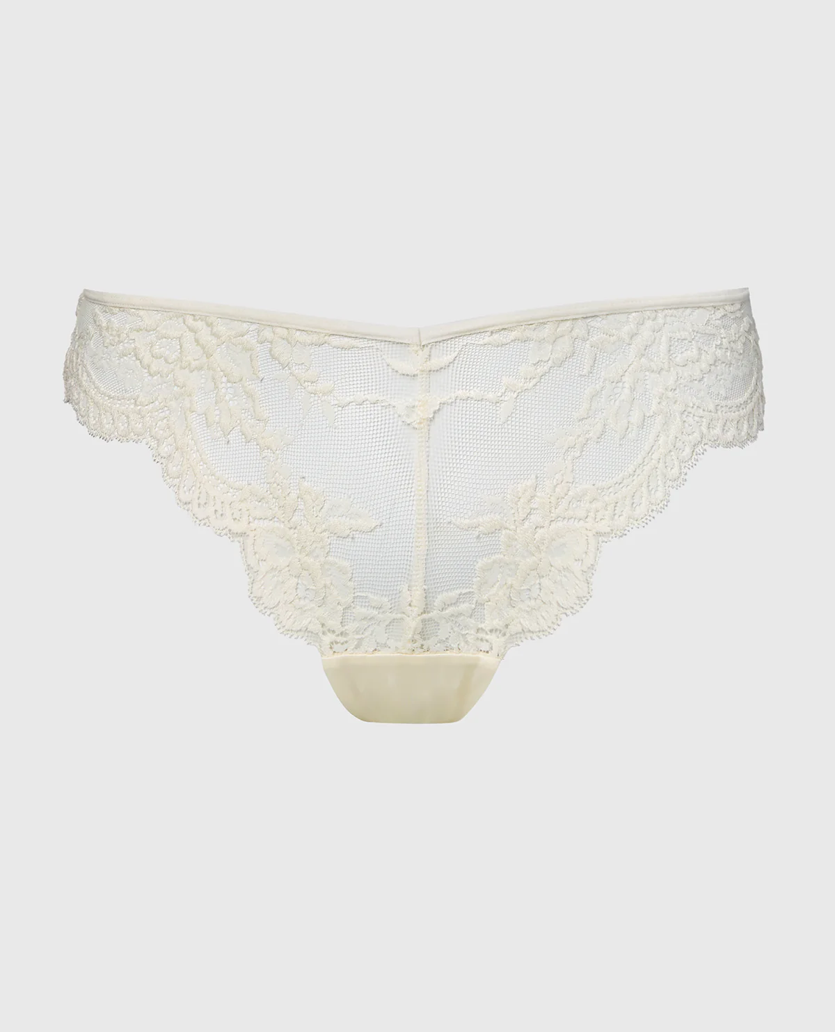 Diva Cheeky V-Waist Lace Panty in Egret - Image 4