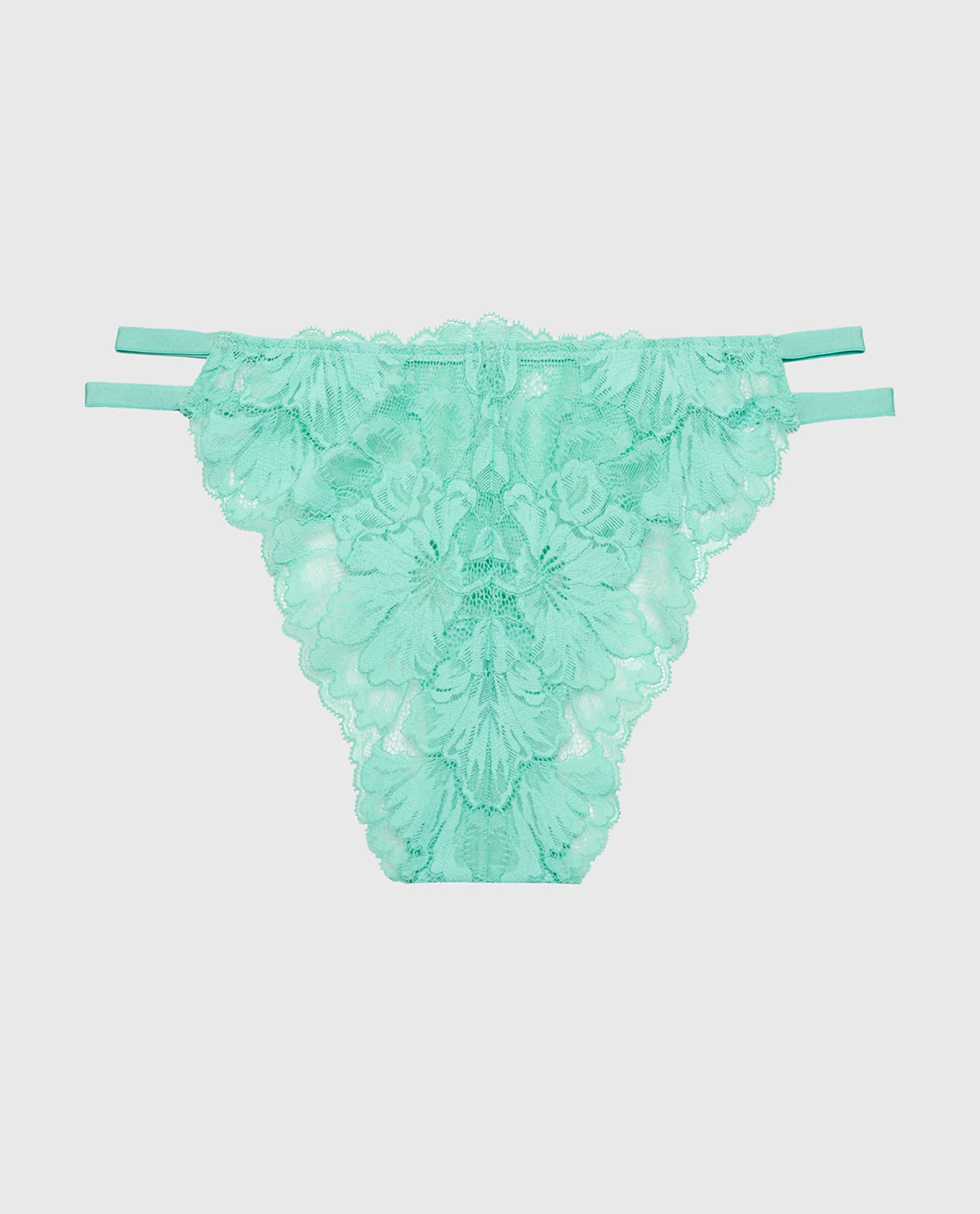 Diva High Leg Mini Cheeky With Lavish Lace in Pool Blue - Image 5