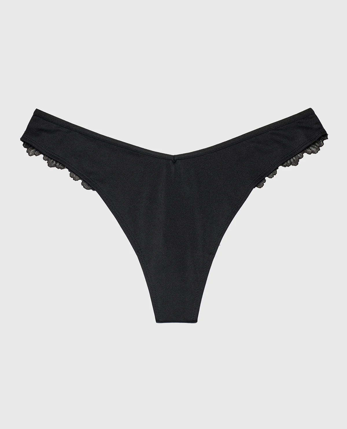 Diva Thong Panty in Tuxedo Black - Image 4