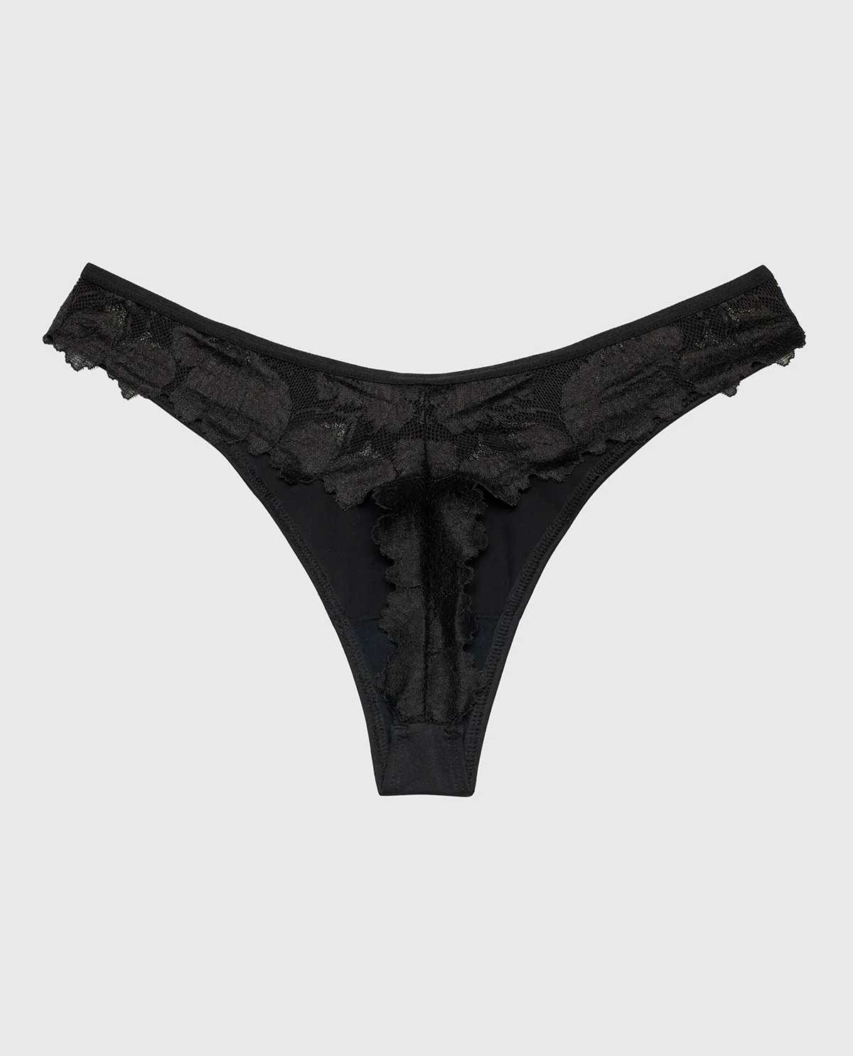 Diva Thong Panty in Tuxedo Black - Image 5