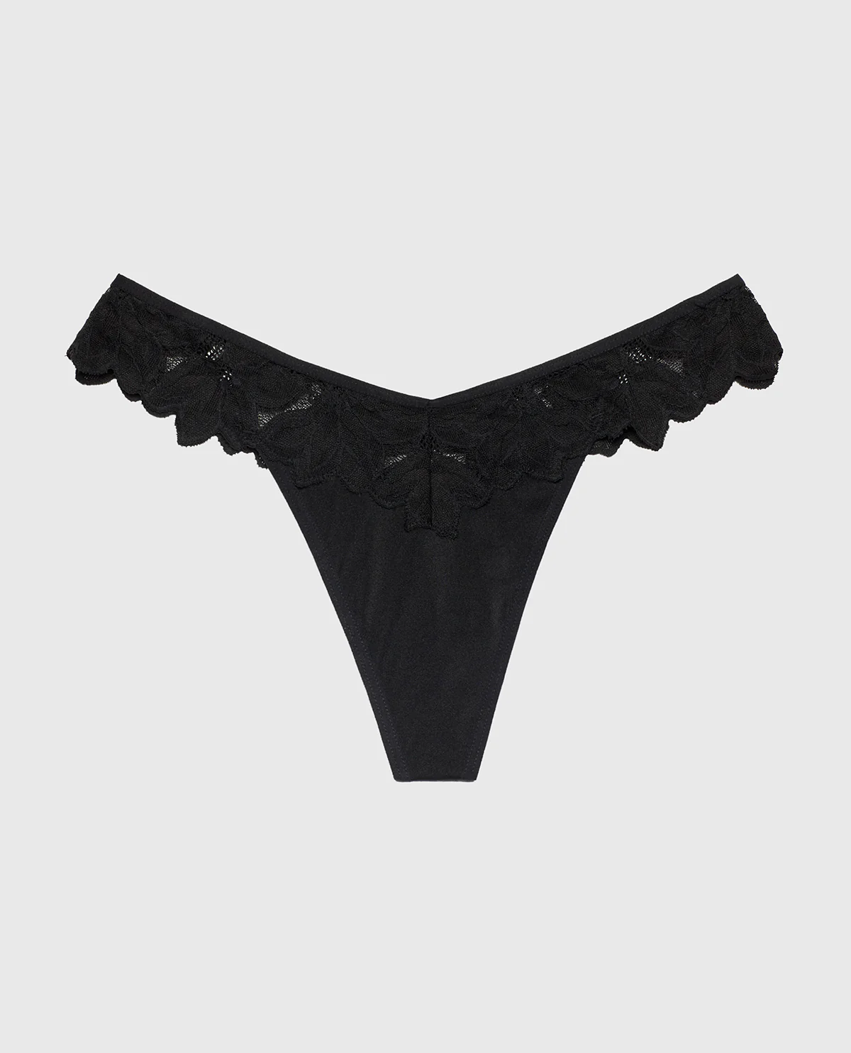 Diva Thong Panty in Tuxedo Black - Image 4
