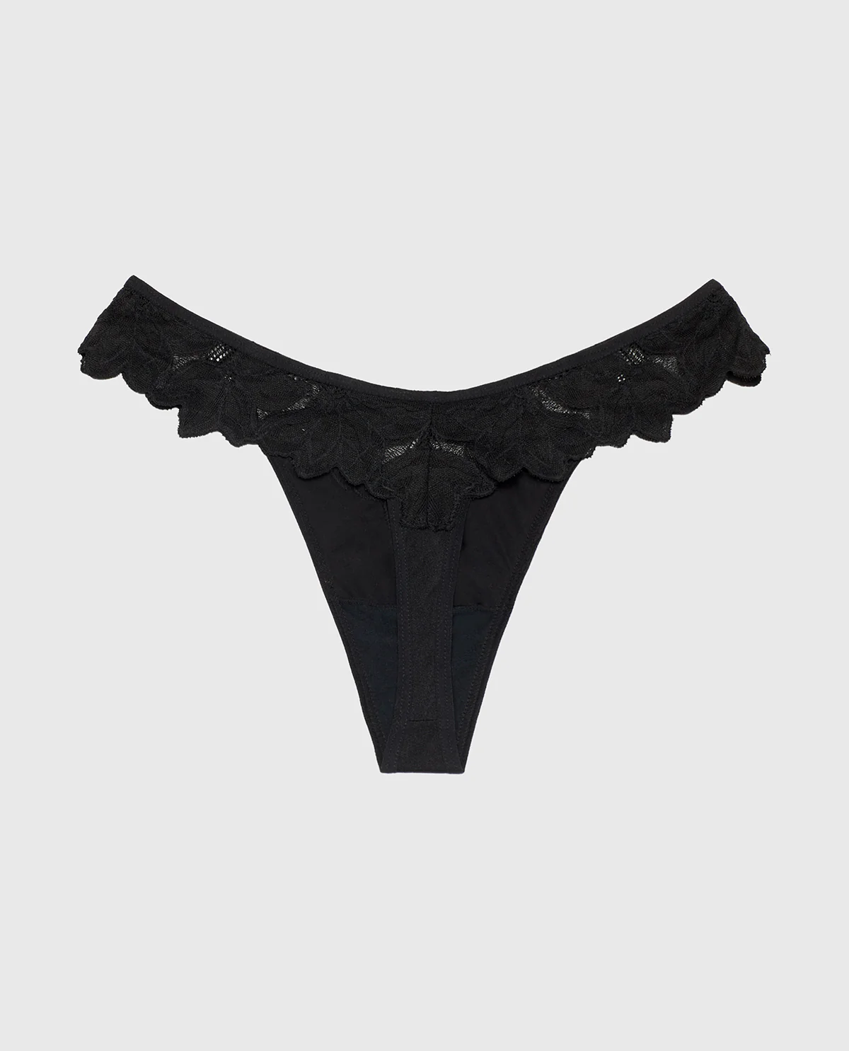 Diva Thong Panty in Tuxedo Black - Image 5