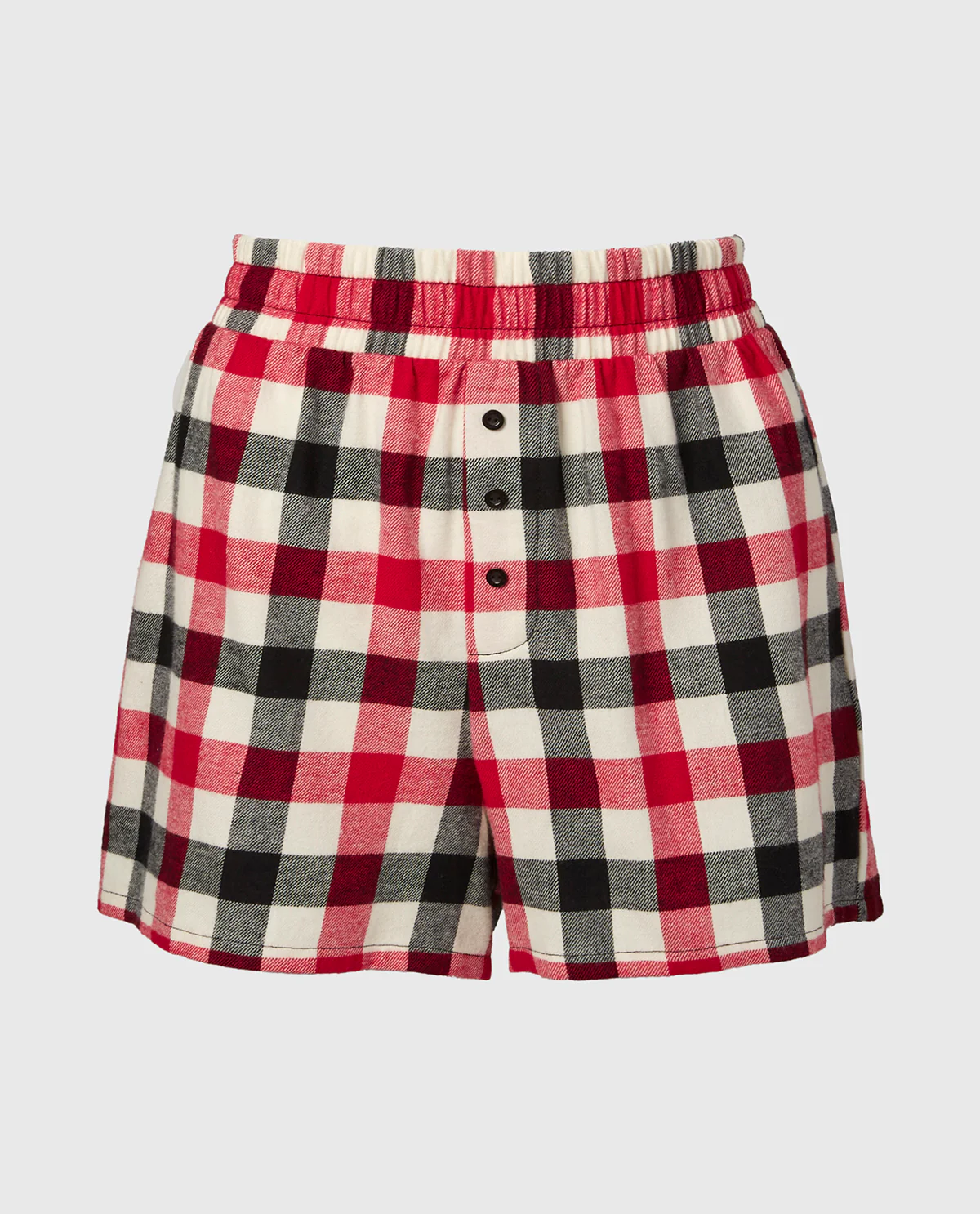Flannel Boxer Short in Winter Gingham - Image 4