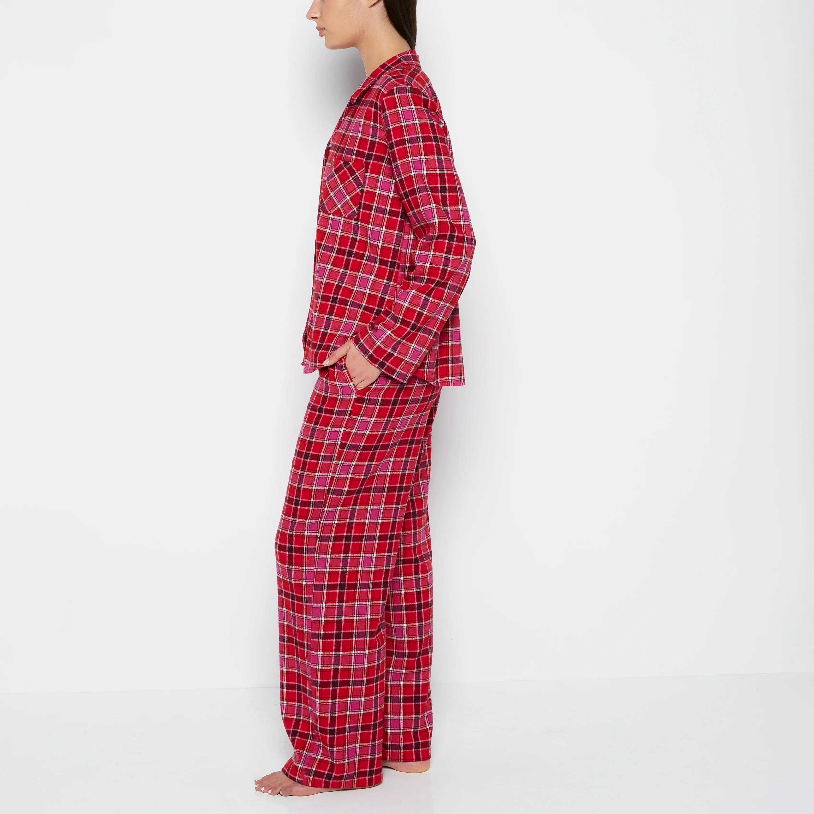 Flannel Sleep Set in Montreal Plaid - Image 2