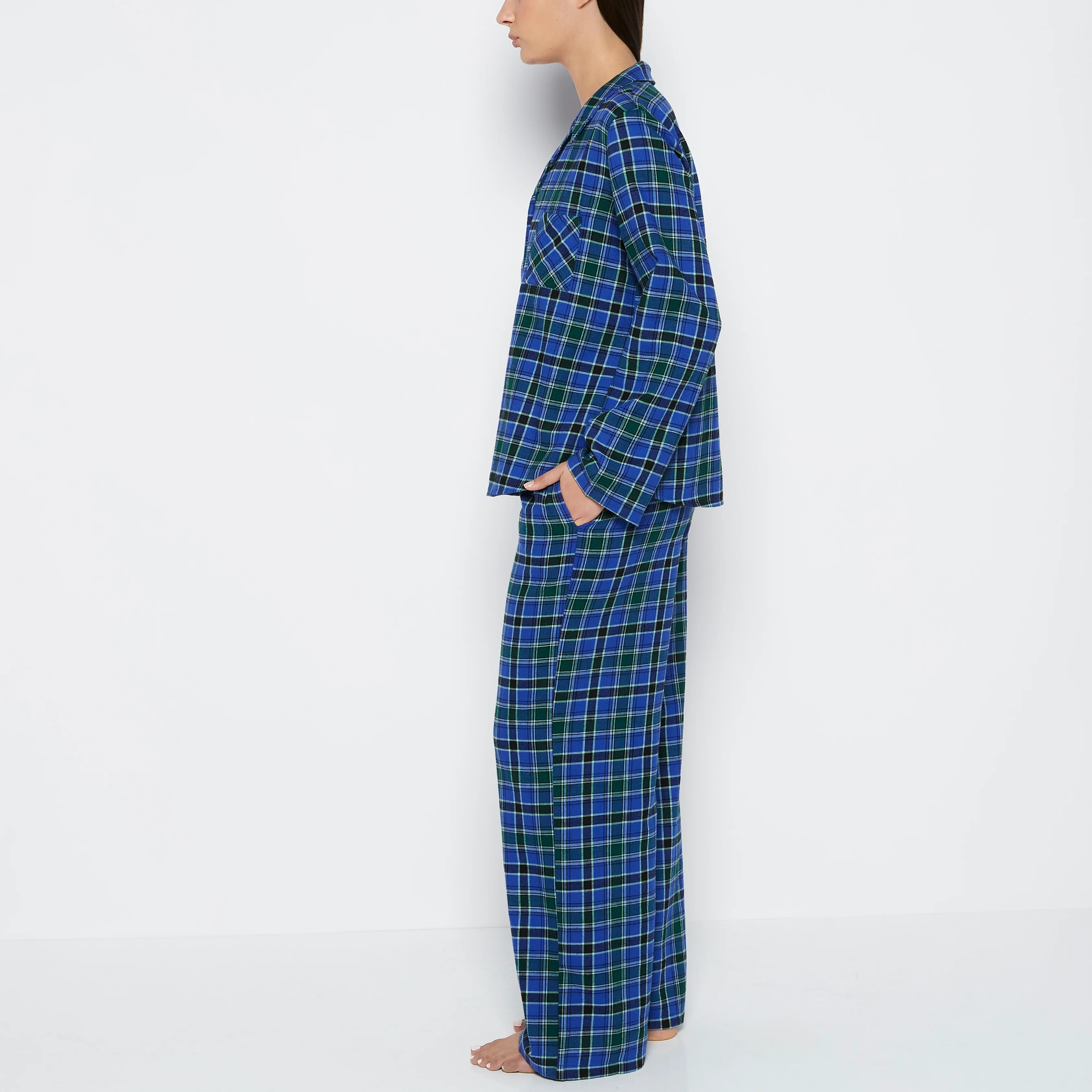 Flannel Sleep Set in Montreal Plaid - Image 2