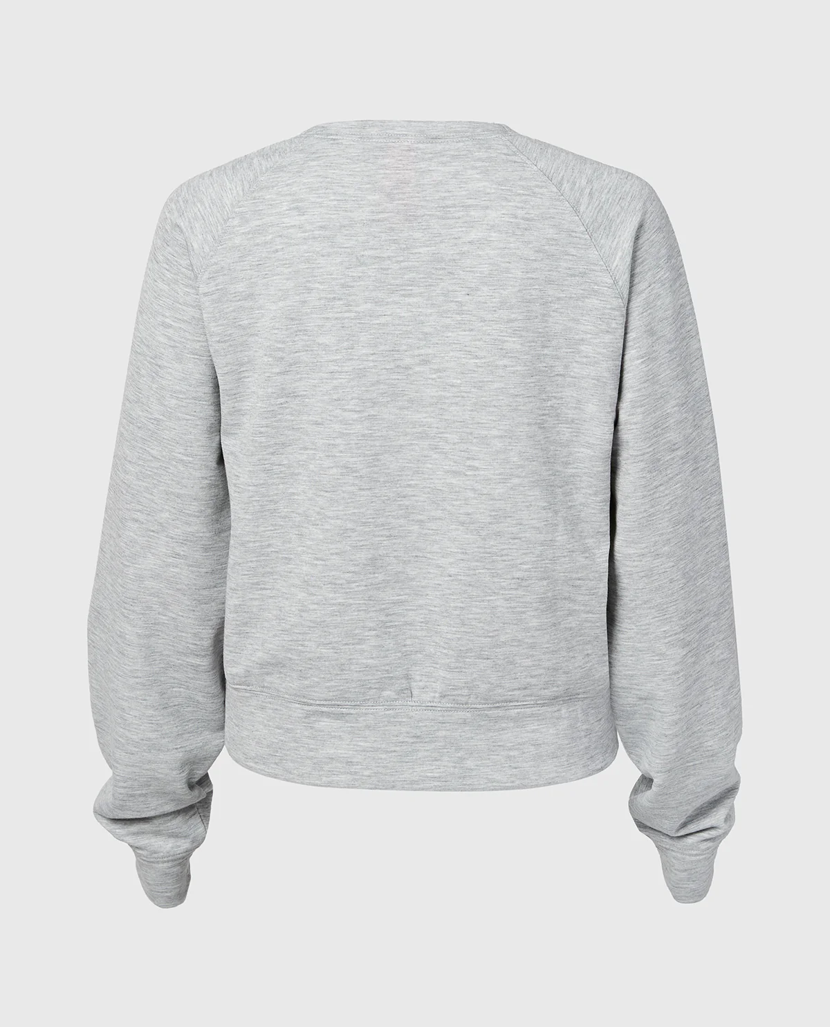 French Terry Crew Neck Sleep Top in Cool Gray Heather - Image 5