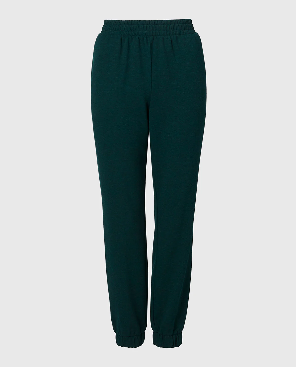 French Terry Sleep Pant in Emerald Green Heather - Image 4