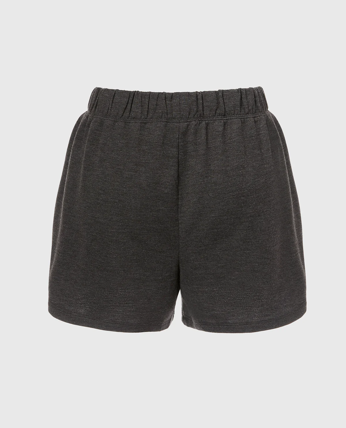 French Terry Sleep Short in Charcoal Heather - Image 4