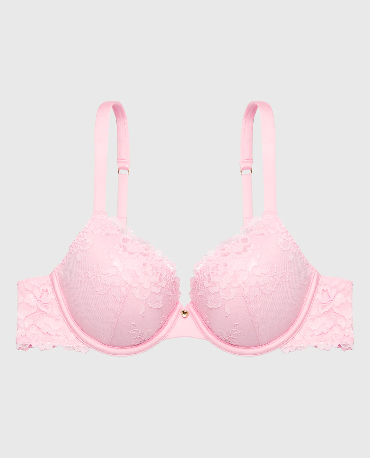 Full Coverage Lightly Lined Bra With Romantic Lace in Sweet Dream - Image 4