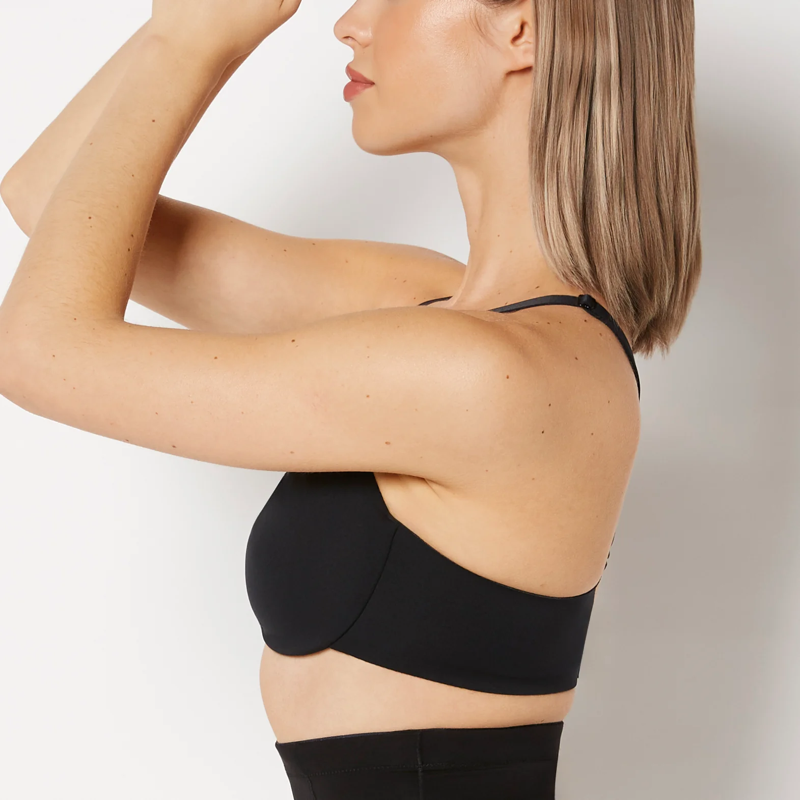 Full Coverage Unlined Bra in Tuxedo Black - Image 2