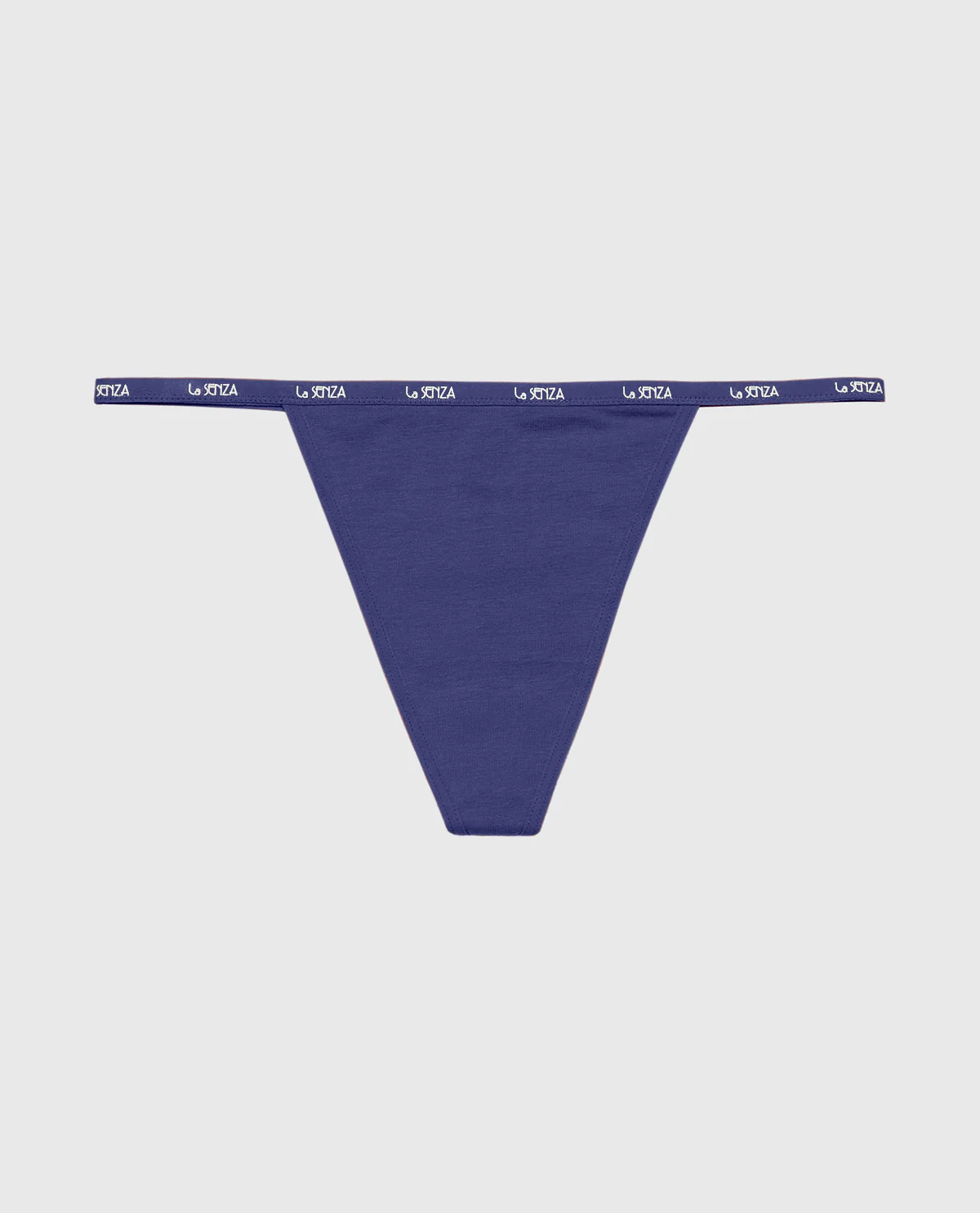 G-Sring Panty with Logo Trim in Dusk Blue - Image 4