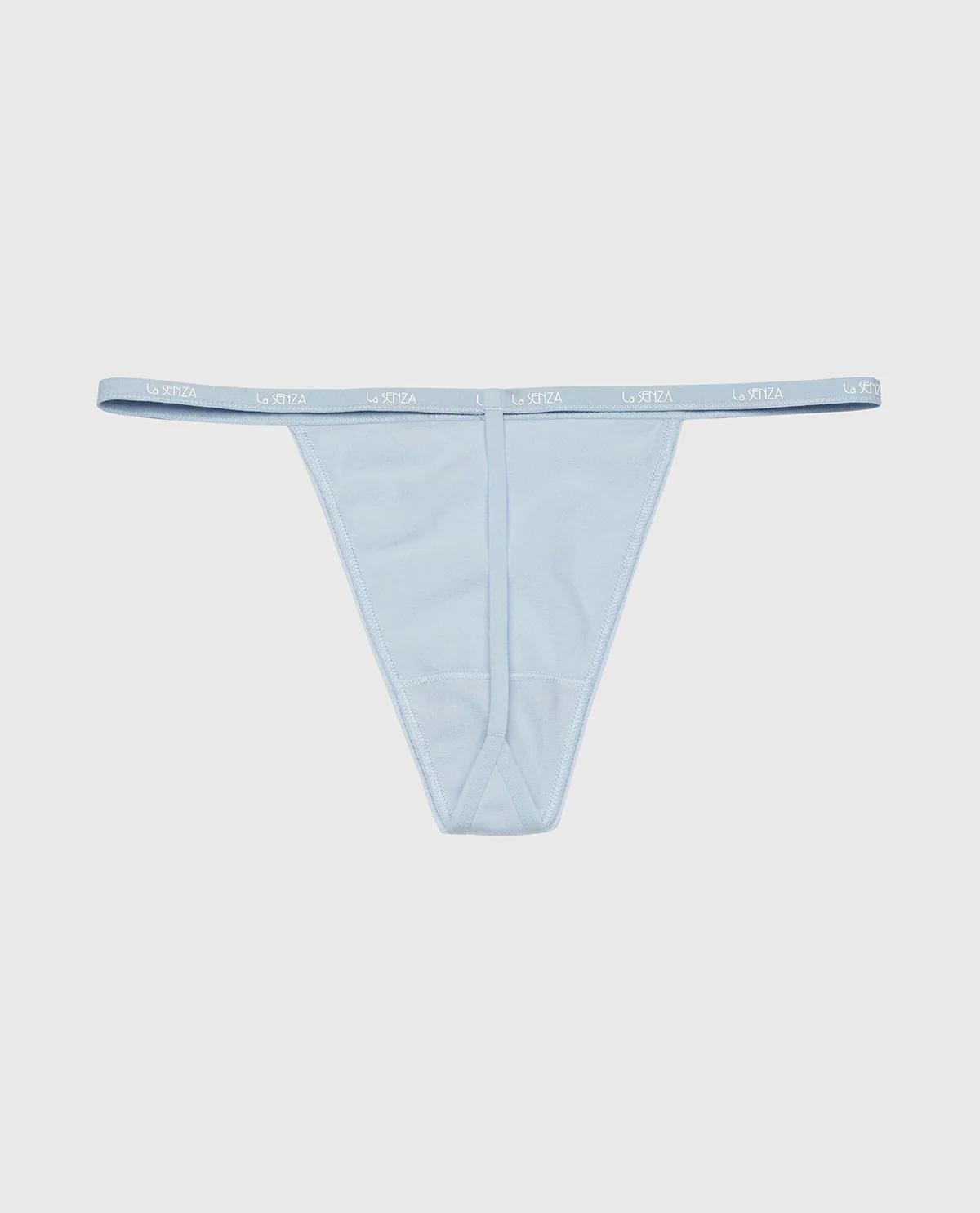 G-Sring Panty with Logo Trim in Subdued Blue - Image 5