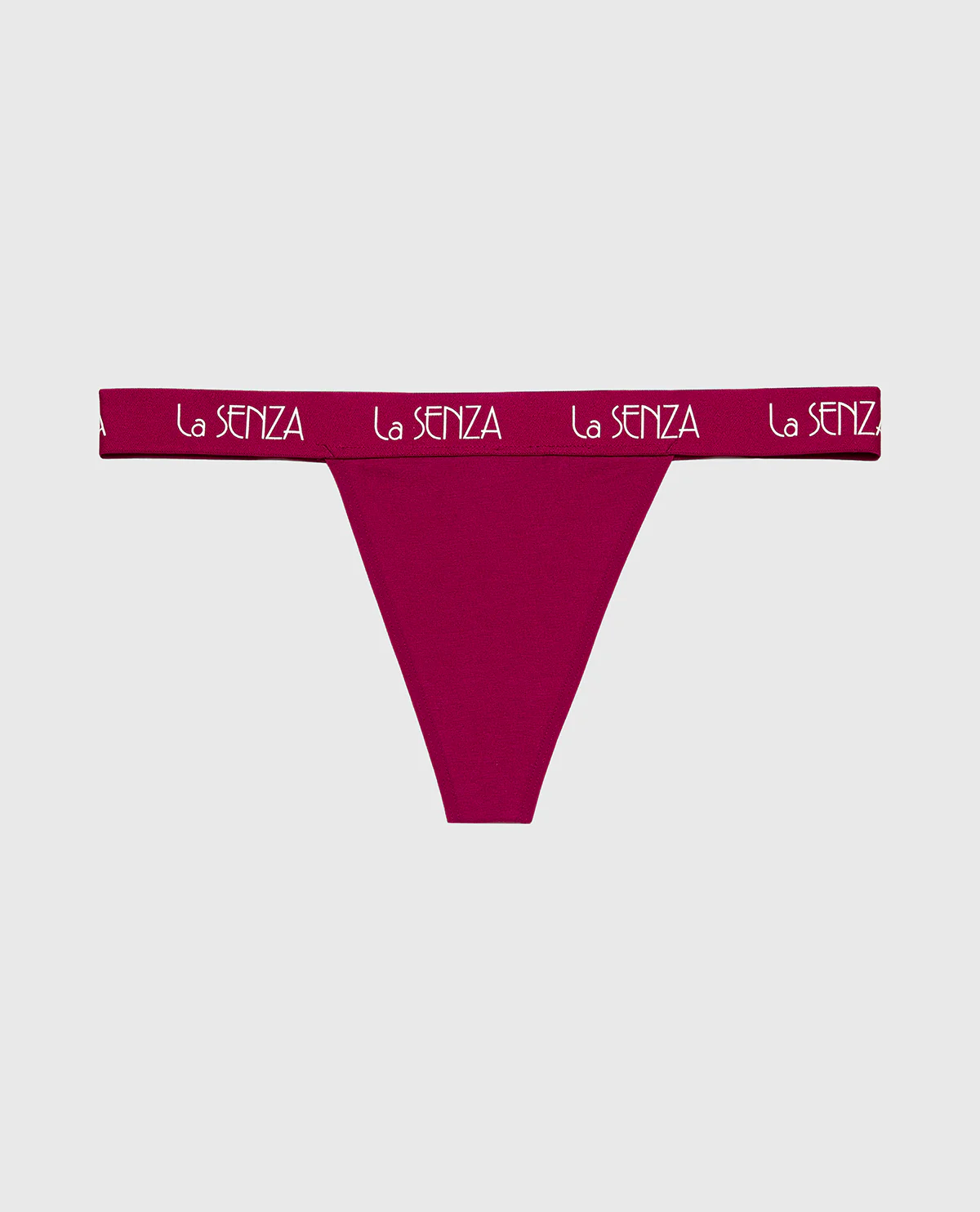 G-String Cotton Panty with Art Deco Logo Band in Plum Rose - Image 4