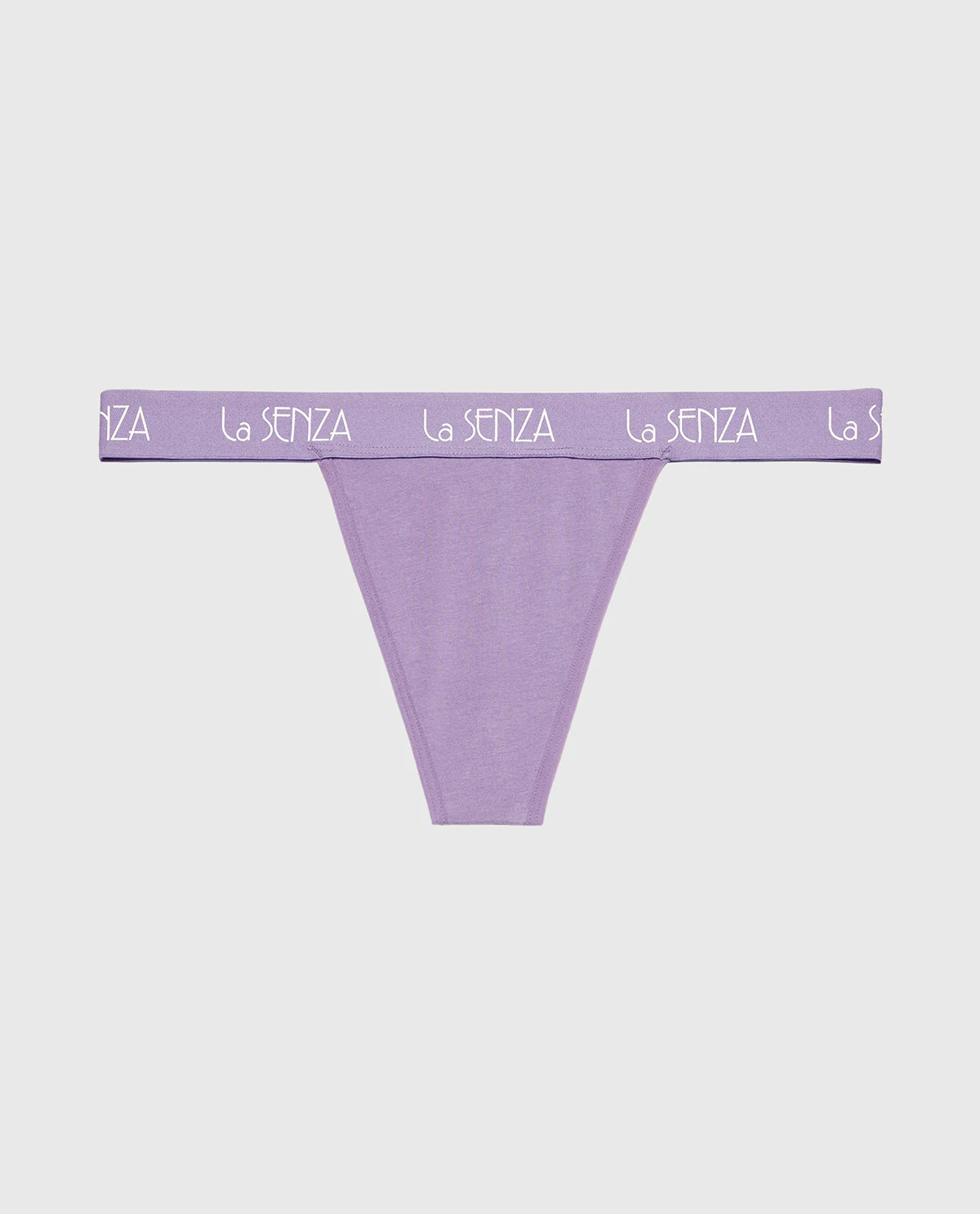 G-String Cotton Panty with Art Deco Logo Band in Purple Haze - Image 4