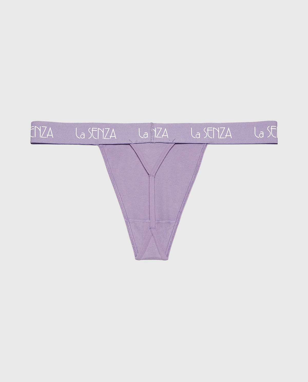 G-String Cotton Panty with Art Deco Logo Band in Purple Haze - Image 5