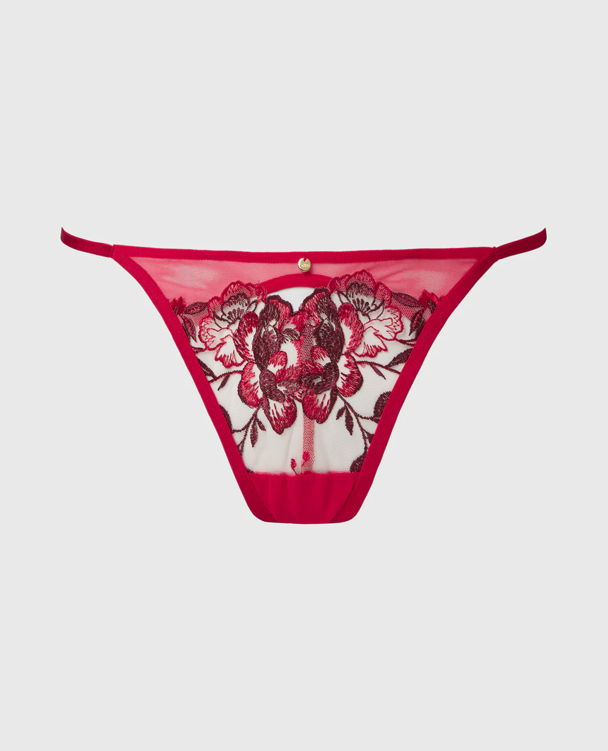 G-String Panty in Evening Blush with Crimson and Russian Ruby - Image 4