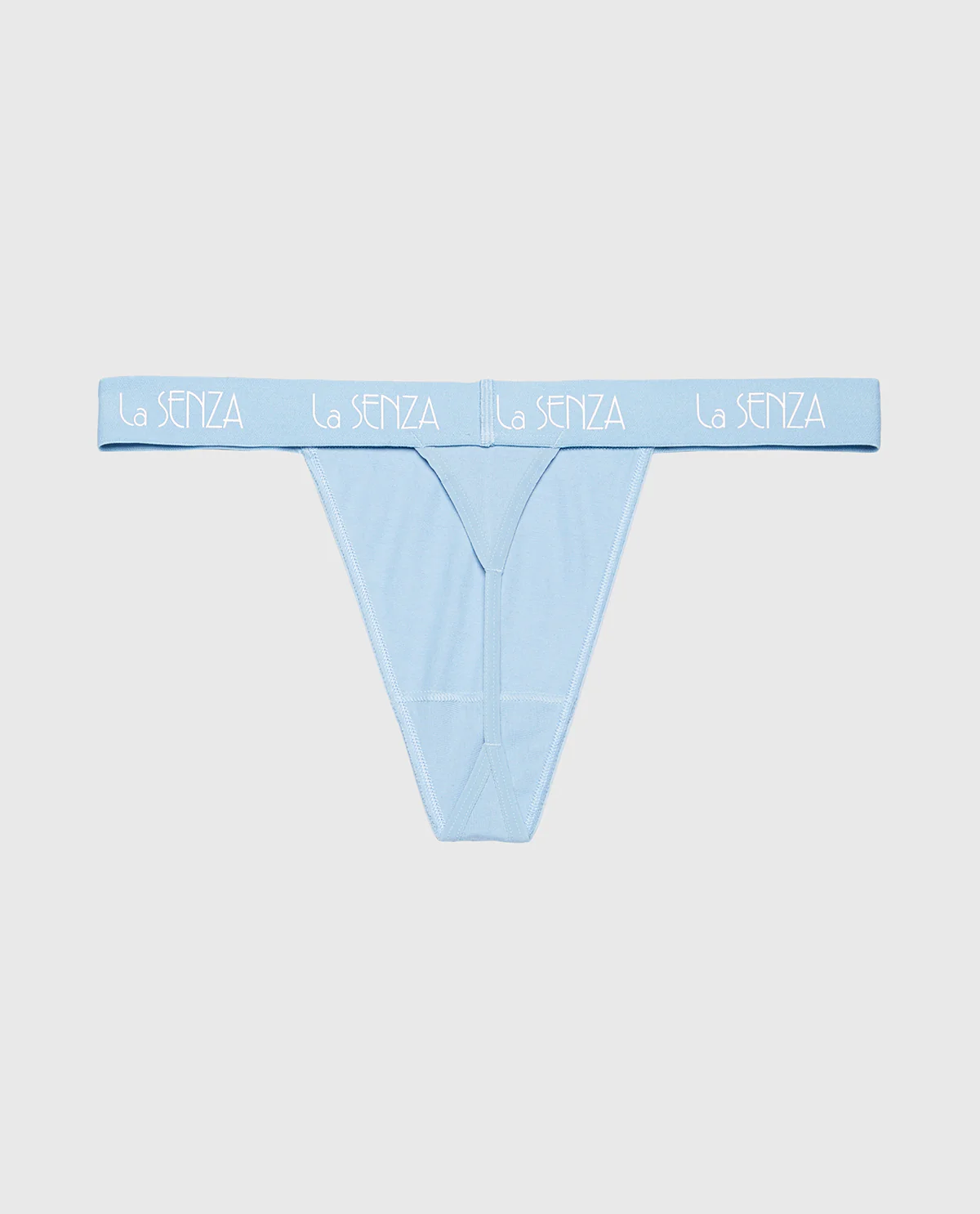 G-String Panty with Art Deco Logo in Glacier Lake - Image 5
