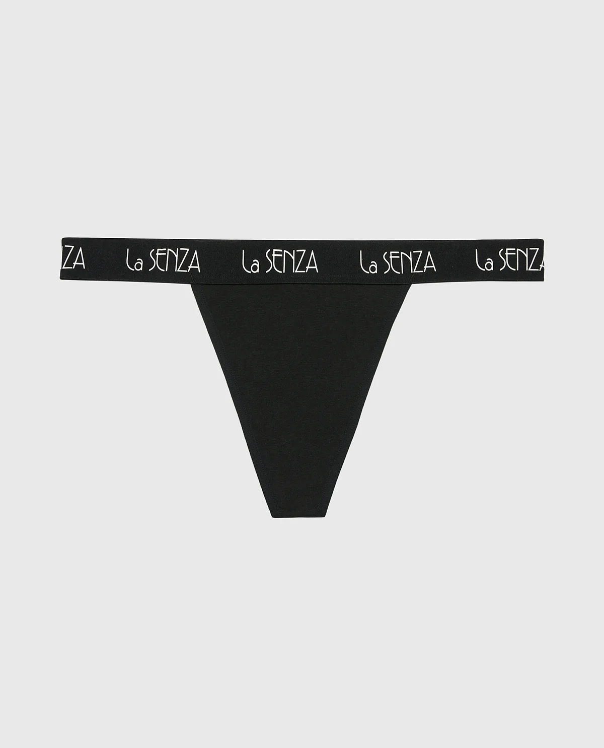 G-String Panty with Art Deco Logo in Tuxedo Black - Image 4