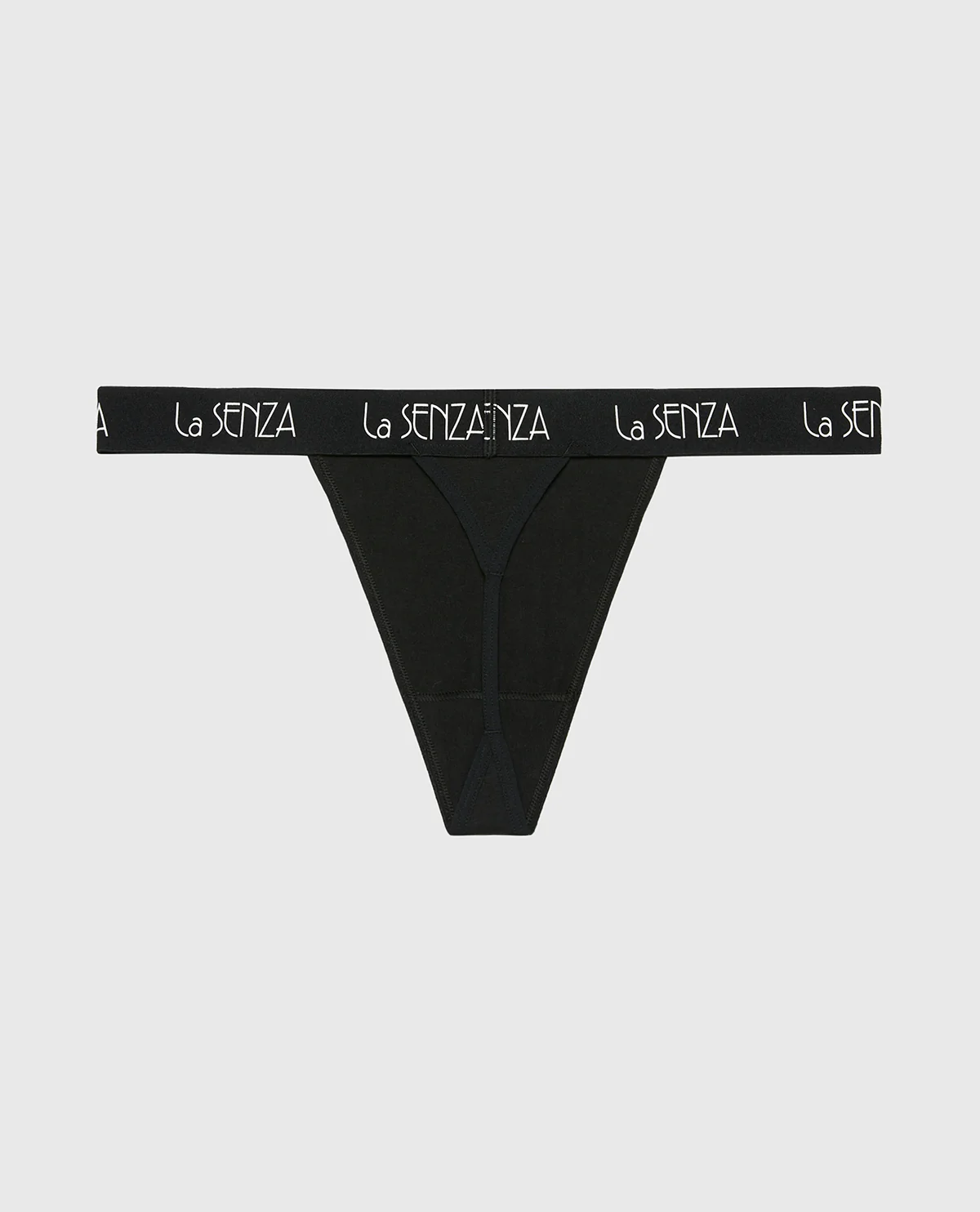 G-String Panty with Art Deco Logo in Tuxedo Black - Image 5