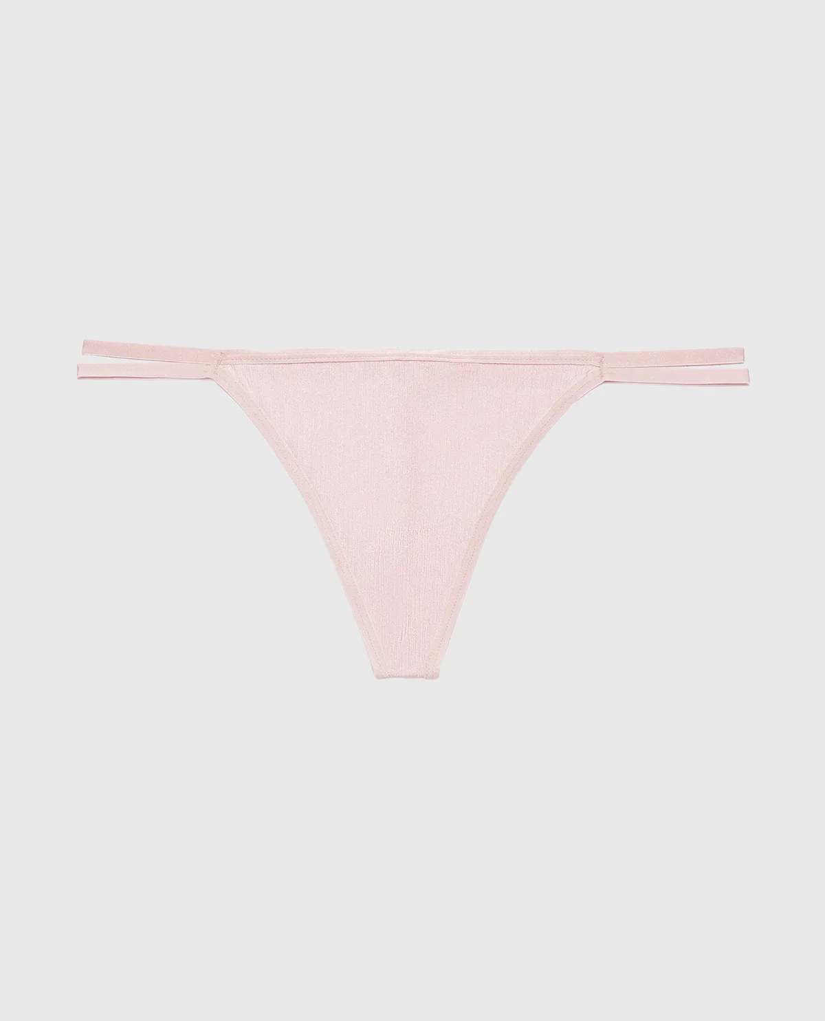 G-String Panty with Bamboo Ring in Iced Lilac - Image 4