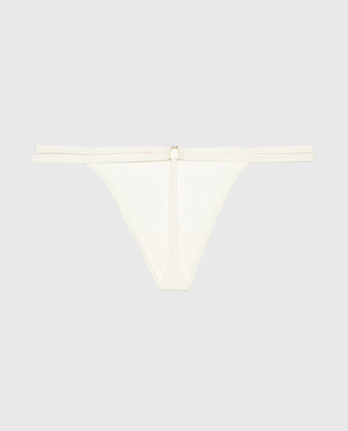 G-String Panty with Bamboo Ring in Ivory - Image 5