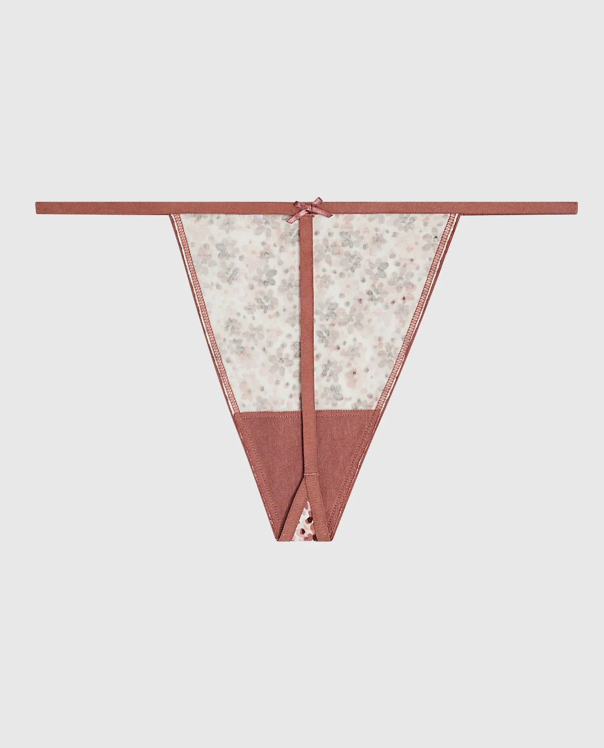 G-String Panty with Bow in Spring Floral - Image 5