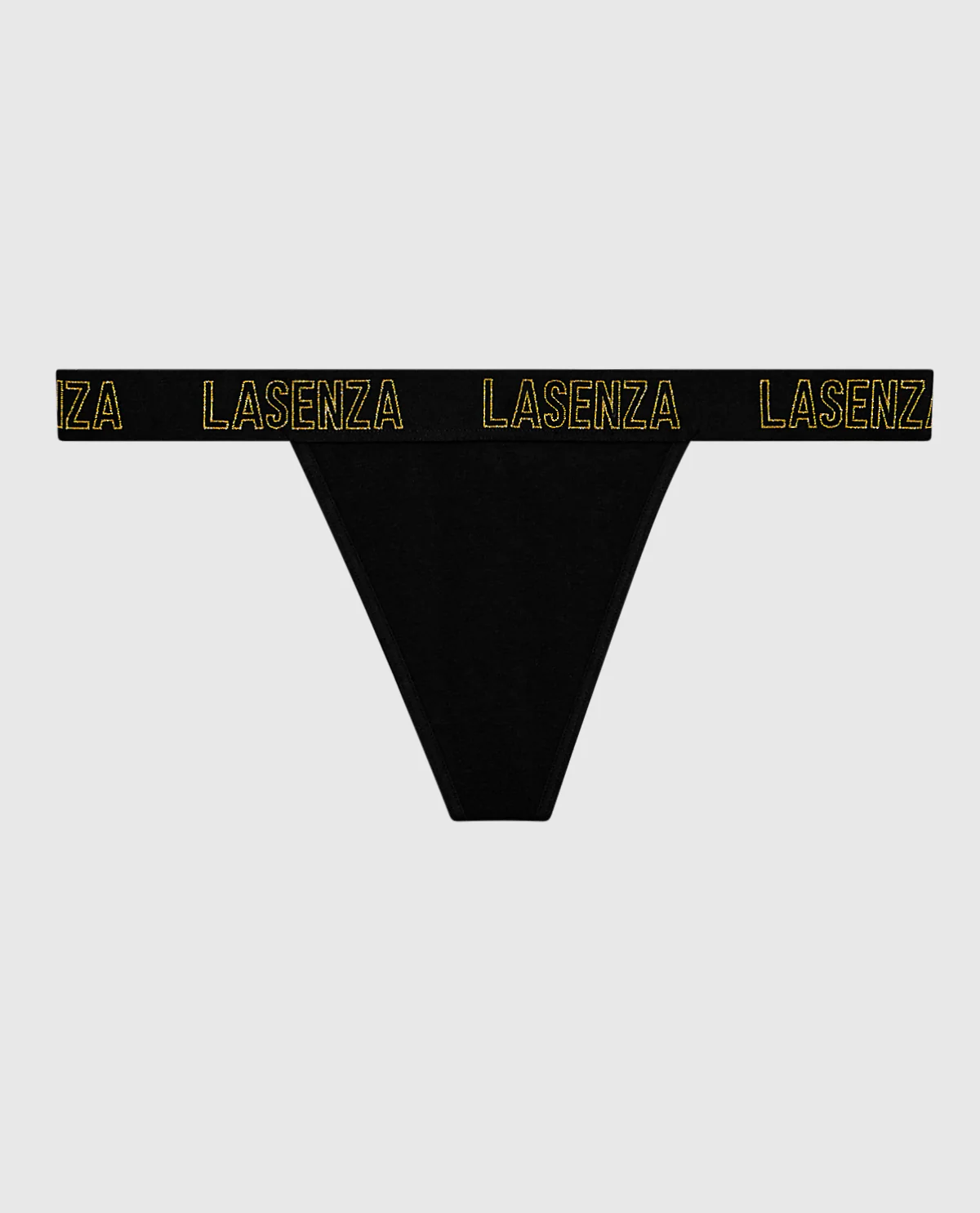 G-String Panty with Logo Band in Smoulder Black - Image 4