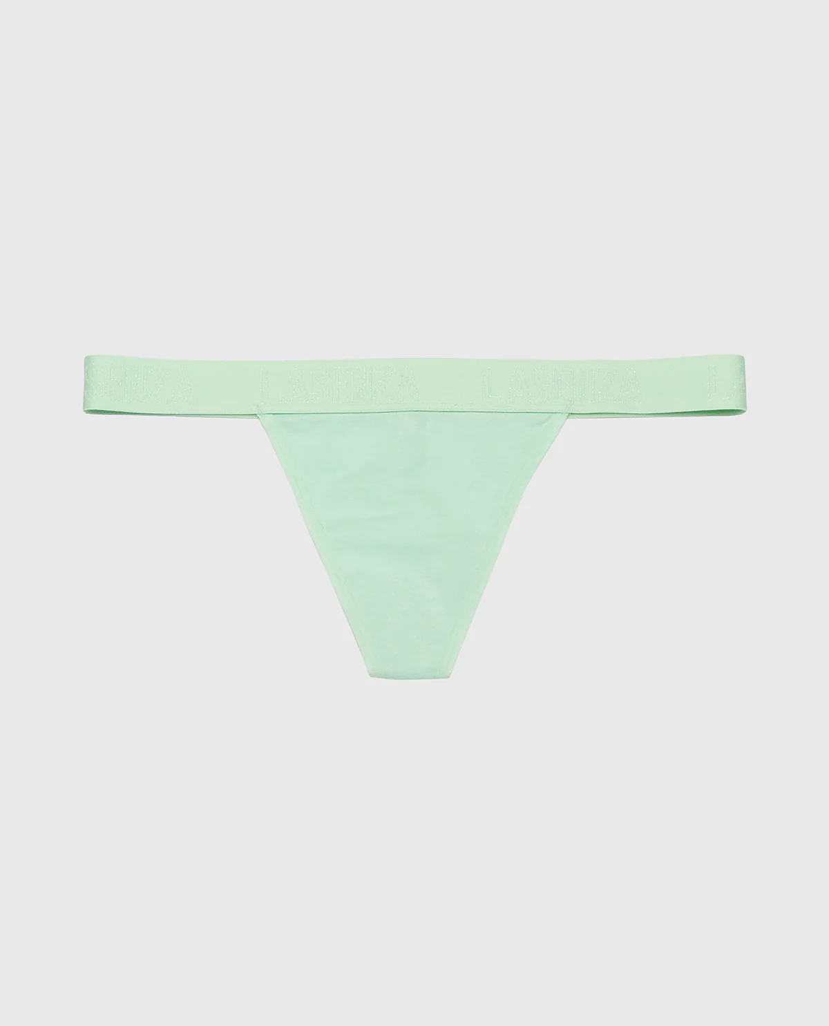 G-String Panty with Logo Band in Mist Green - Image 4