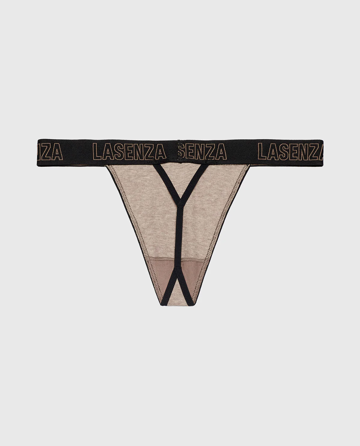 G-String Panty with Logo in Leafless Tree Heather - Image 5