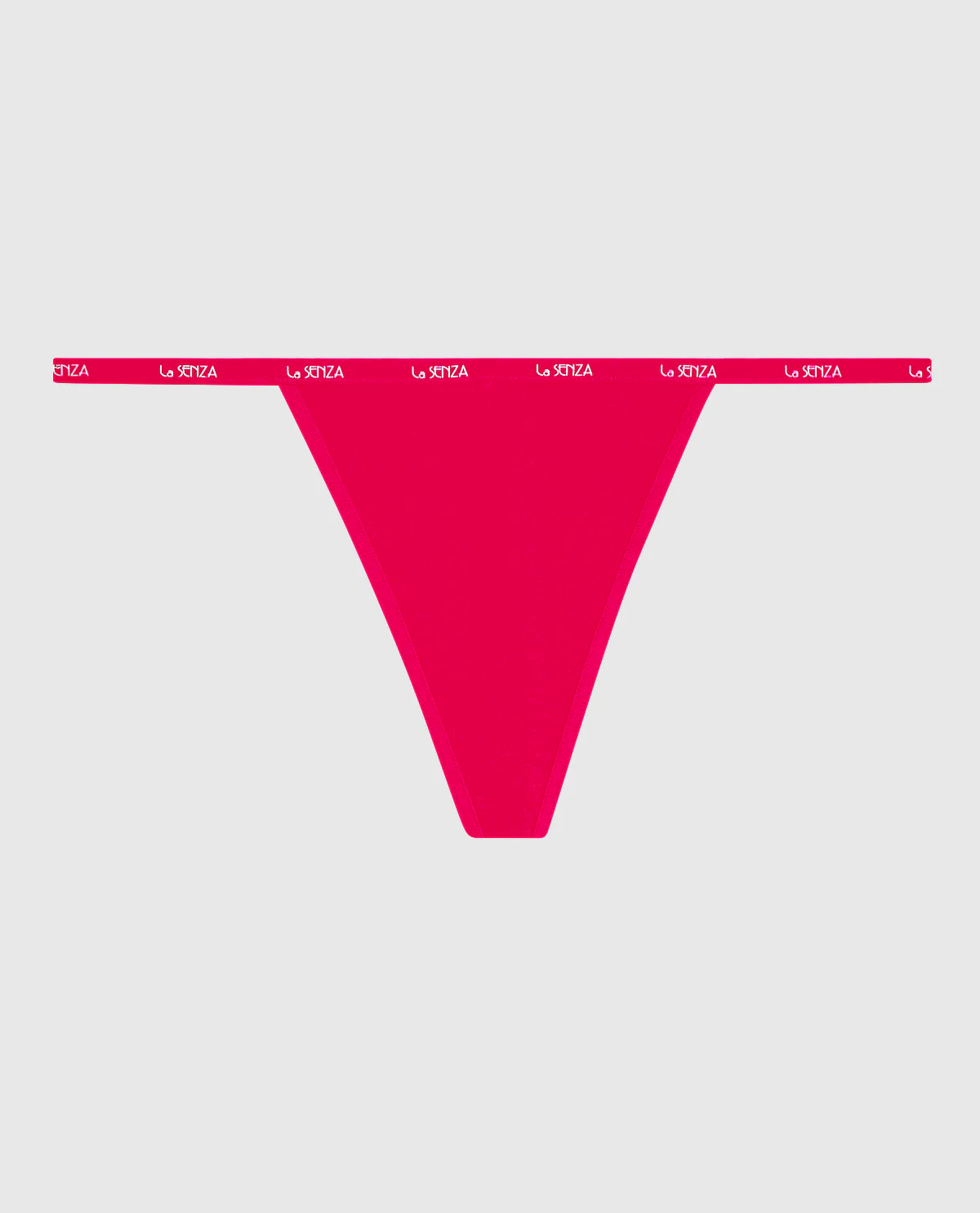 G-String Panty with Logo Trim in Cosmo Red - Image 5