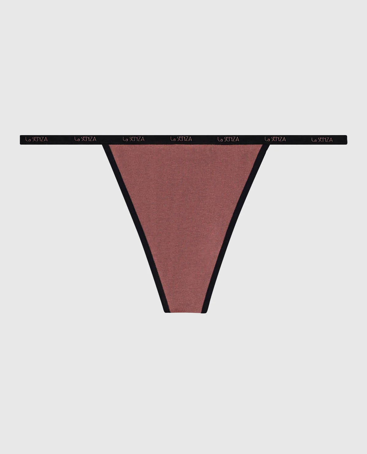 G-String Panty with Logo Trim in Dusty Cedar - Image 5