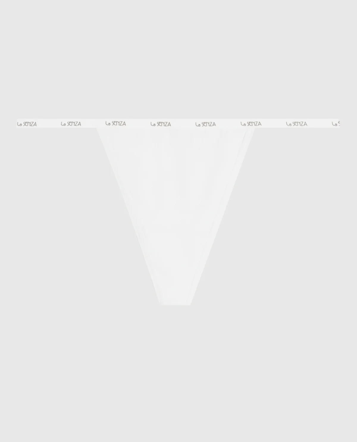 G-String Panty with Logo Trim in Ivory - Image 4