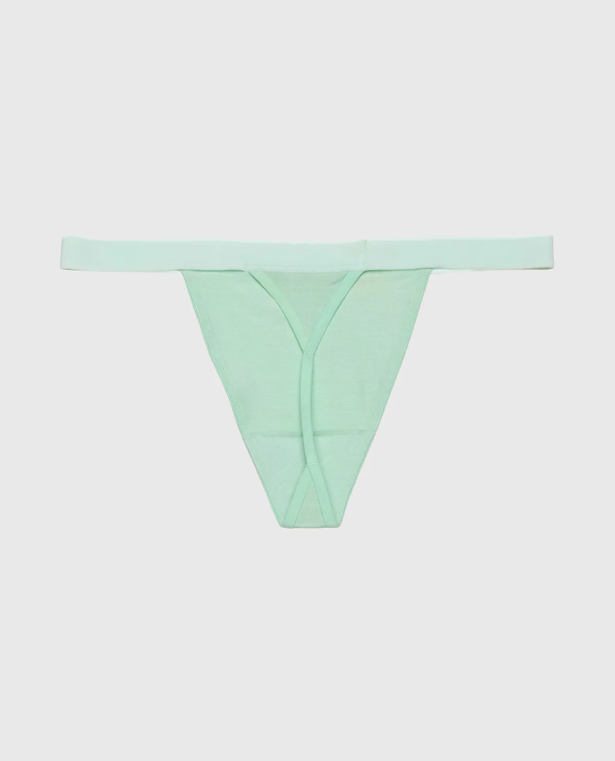 G-String Panty with Vanishing Trim in Mist Green - Image 5